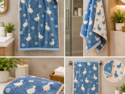 Blue Duck Printed Towel