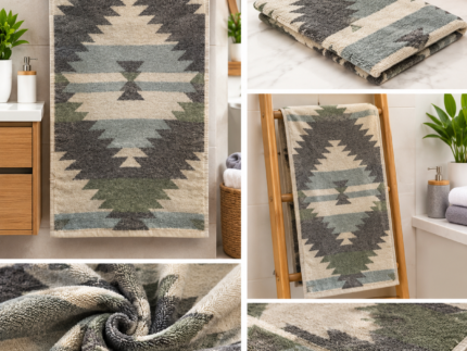 Premium Geometric Printed towel