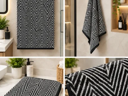 Chevron Patterned Towel,